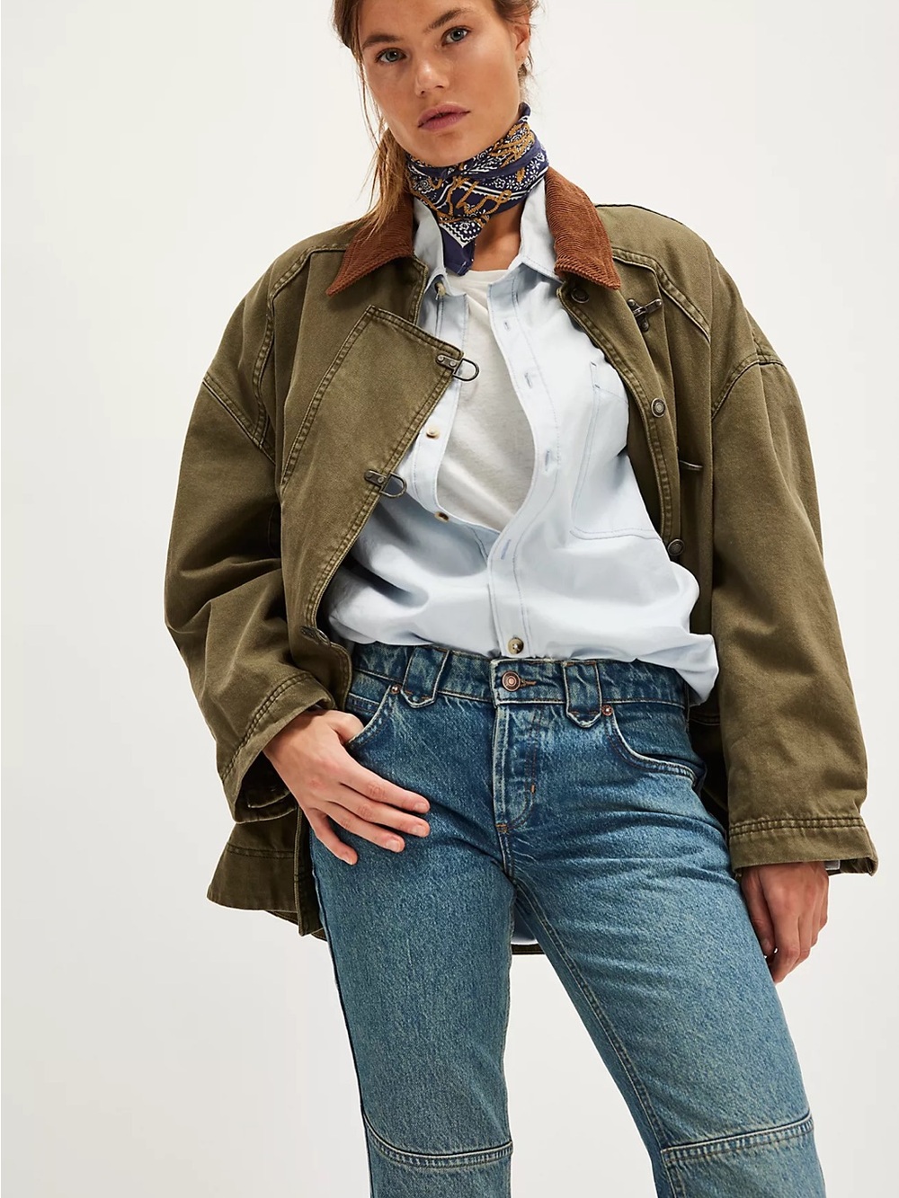 Free People x Yellowstone Flora Low-Rise Bootcut Jeans